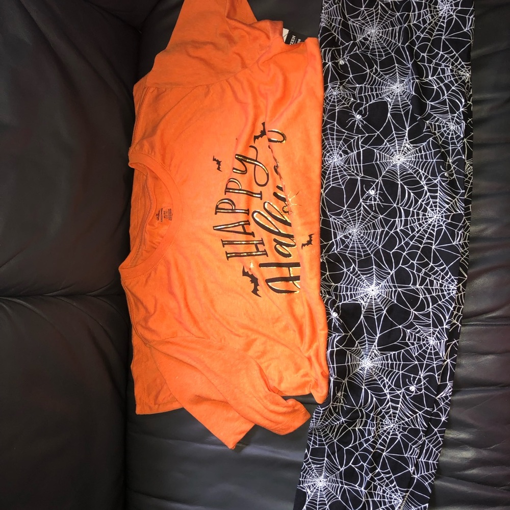 Halloween shirt and leggings